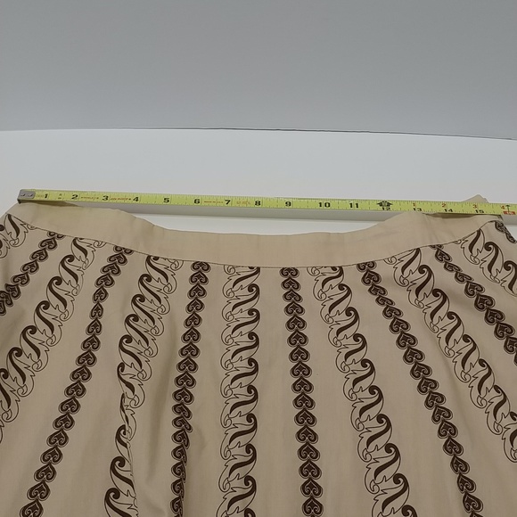 W Work to Weekend women's midi skirt, 12, brown/tan paisley print - Picture 6 of 14